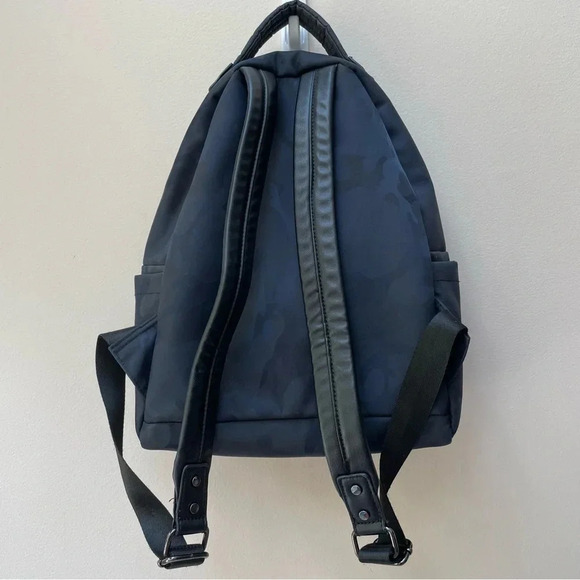 Sol and Selene Small Dark Navy Blue Camo Print Zip Around Backpack - Picture 4 of 12